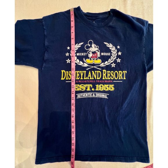 Disneyland Resort Mickey Mouse T-Shirt Crew Neck Short Sleeve Blue Graphic Med - Picture 4 of 13